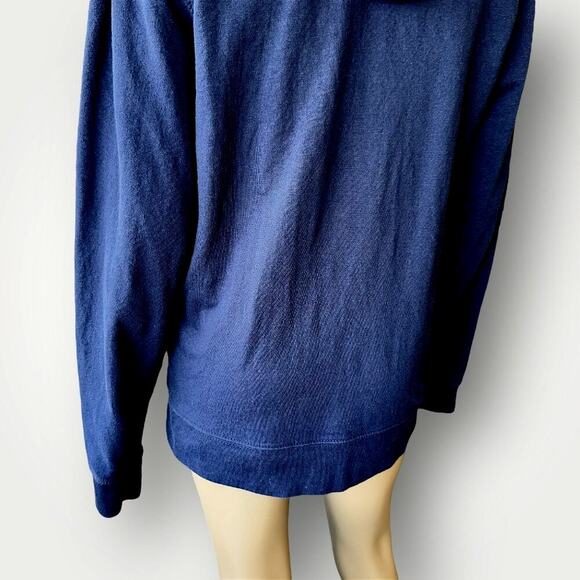 SOFFE Vintage United States Navy Mom Hoodie Sweatshirt Pullover Adult L Blue - Picture 10 of 13